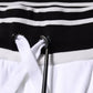 White Stripe Cotton DG King Bermuda Shorts