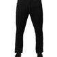 Black Logo Monogram Jogger Sweatpants Pants