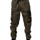 Multicolor Patchwork Camouflage Cargo Pants