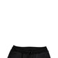 Black Polyester Men Jogger Sweatpants Pants