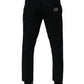 Dark Blue Cotton Stretch Loose Men Denim Jeans