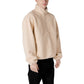 Cream Recycled Polyester Jackets & Coat
