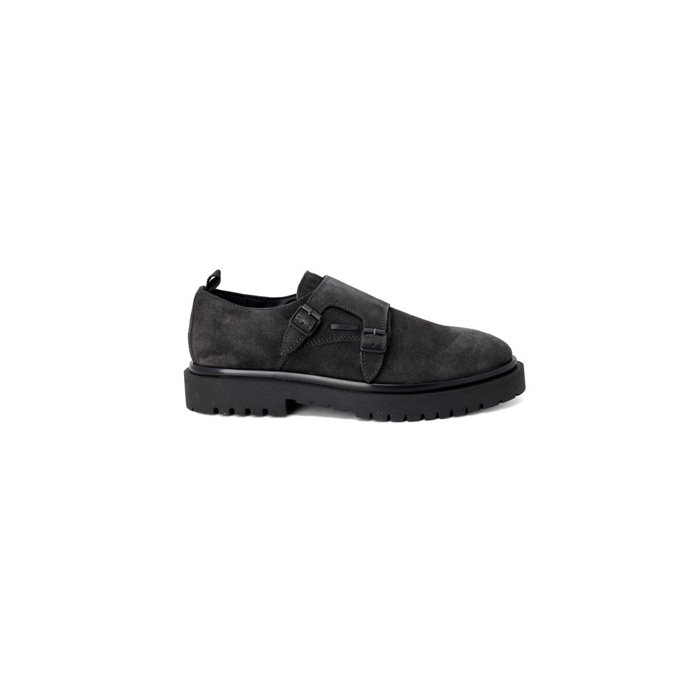 Black Leather Flat