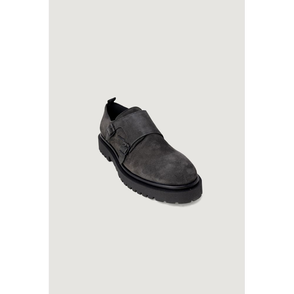 Black Leather Flat