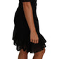 Chic Black Lace Sheath Dress with Silk Lining