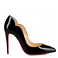 Black Patent Leather Hot Chick Pumps 100