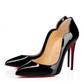 Black Patent Leather Hot Chick Pumps 100