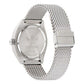 Gray Stainless Steel Dress Watch