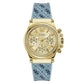 Blue Synthetic Dress Watch