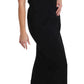 Elegant Black Maxi Sheath Dress
