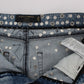 Enchanted Sicily Crystal Heart Boyfriend Jeans