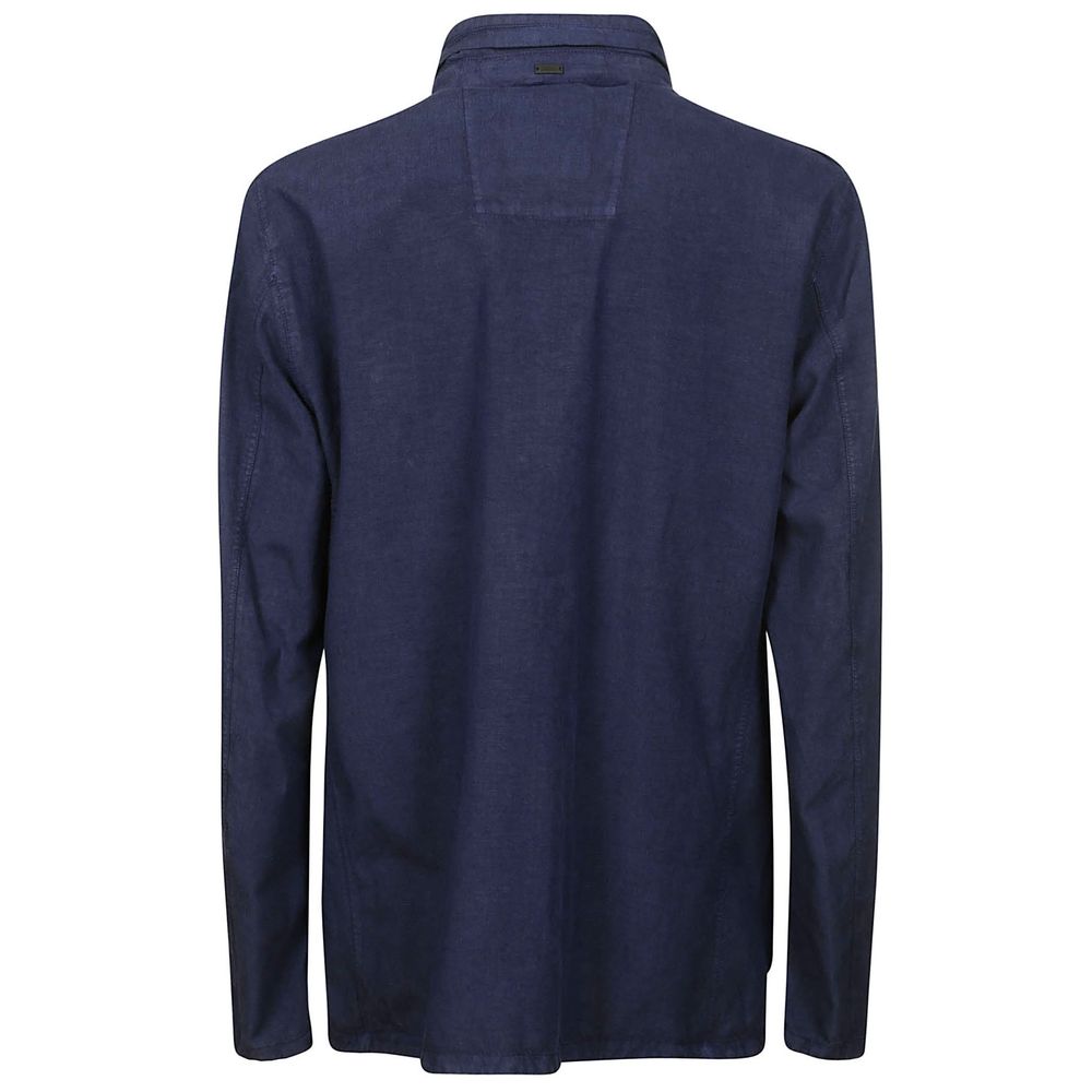 Blue Linen Men Jacket