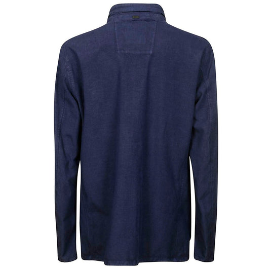 Blue Linen Men Jacket