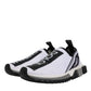 White Black Slip On Sorrento Sneakers Shoes