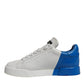 White Blue Logo Portofino Sneakers Shoes