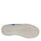 White Blue Logo Portofino Sneakers Shoes