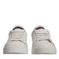 White Red Logo Portofino Sneakers Shoes
