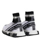 White Black Sorrento Socks Sneakers Shoes