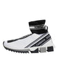 White Black Sorrento Socks Sneakers Shoes
