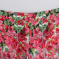 Multicolor Floral Silk Capri Pants