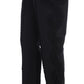 Elegant Black Torero Capri Pants