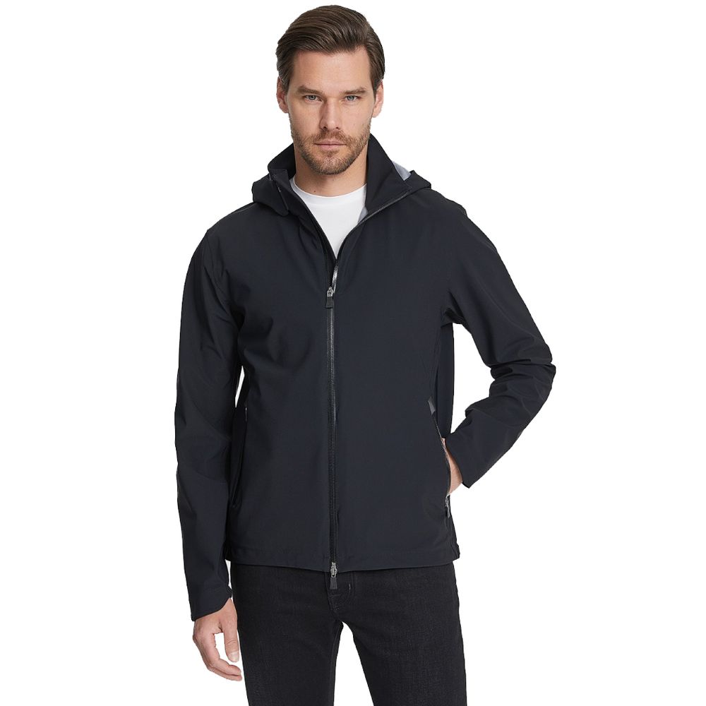 Black Nylon Men Jacket