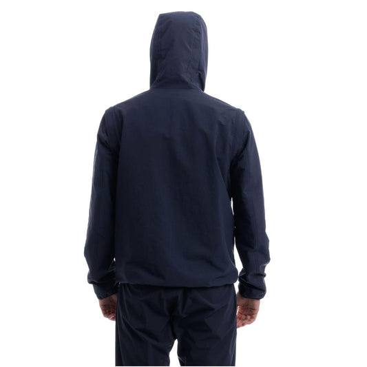 Blue Nylon Men Jacket
