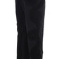 Elegant Black Torero Capri Pants
