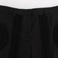 Elegant Black Torero Capri Pants
