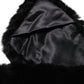 Black Lamb Fur Collar Women Neck Wrap Scarf