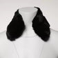 Black Lamb Fur Collar Women Neck Wrap Scarf