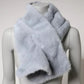 Powder Blue Mink Fur Neck Warmer Scarf
