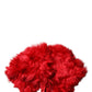 Red Alpaca Fur Women Neck Warmer Winter Scarf