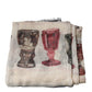 Multicolor Glass Cashmere Foulard Scarf