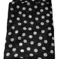 Black White Polka Dots Fringes Wrap Scarf