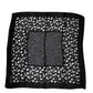 Black Floral Silk Square Wrap Shawl Scarf