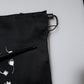 Black Floral Silk Square Wrap Shawl Scarf