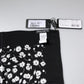 Black Floral Silk Square Wrap Shawl Scarf