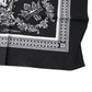 Black Logo Monogram Cotton Handkerchief Scarf