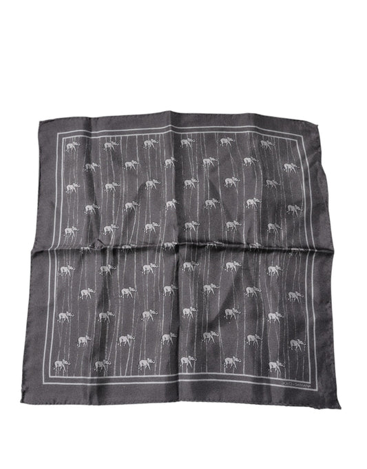 Brown Elephant Fantasy Handkerchief Scarf