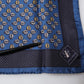 Blue Lady Bug Silk Square Handkerchief Scarf