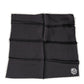 Black Crown Logo Square Handkerchief Scarf