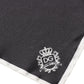 Black Crown Logo Square Handkerchief Scarf
