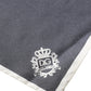 Gray Crown Logo Square Handkerchief Scarf