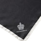 Black Crown Logo Square Handkerchief Scarf