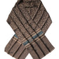 Brown Fantasy Silk Neck Wrap Shawl Scarf