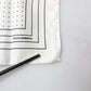 White Polka Dots Square Handkerchief Scarf