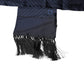 Dark Blue Fantasy Fringes Neck Wrap Scarf