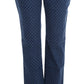 Polka Dotted Capri Stretch Jeans
