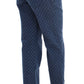 Polka Dotted Capri Stretch Jeans